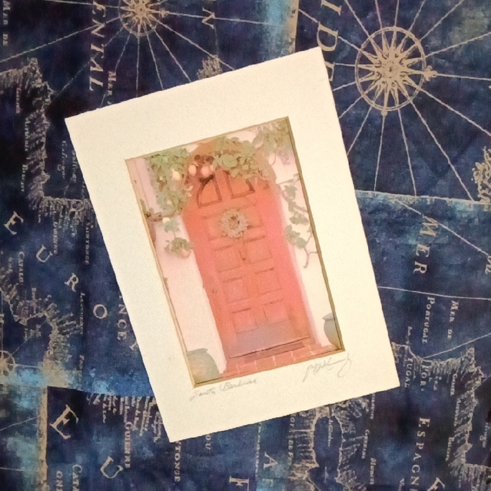 Pink Door Art Print – Charming Home Photography